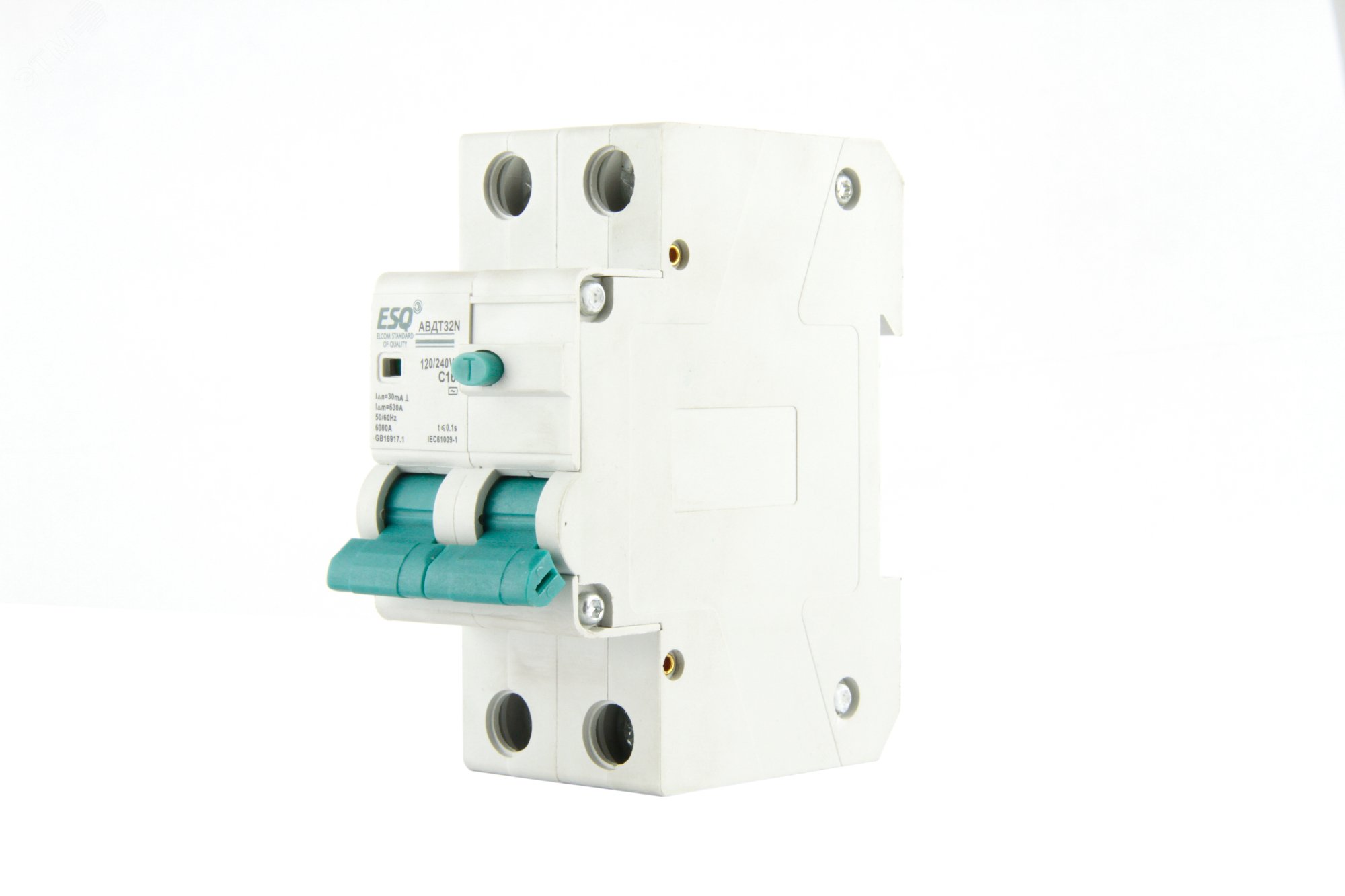 Изображение товара Автоматический выключатель дифференциального тока АВДТ-32N 1P+N 16А/30мА/6кА ESQ