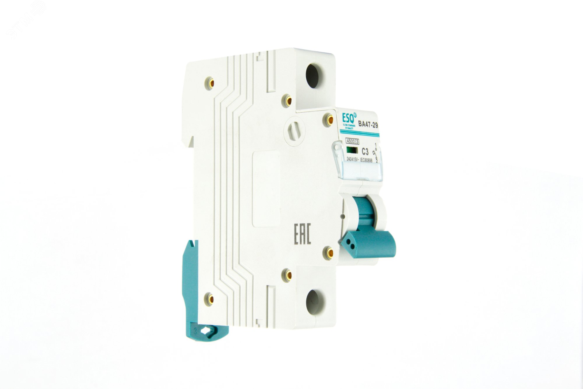 Изображение товара Выключатель автоматический ВА 47-29_1 20А 4.5 кА C ESQ монтаж DIN-рейка