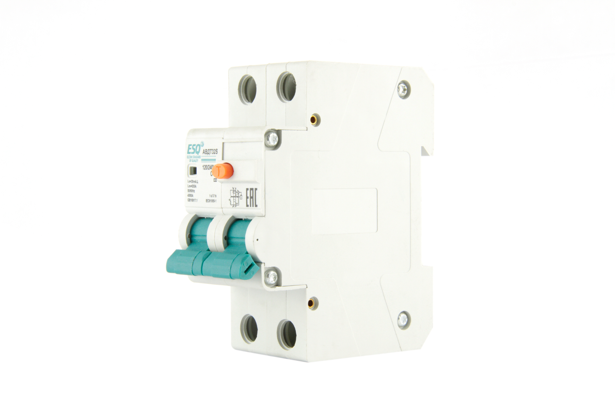 Автоматический выключатель дифференциального тока АВДТ-32S 1P+N 16А/30мА/4.5кА/хар-ка С (электр., тип АС)