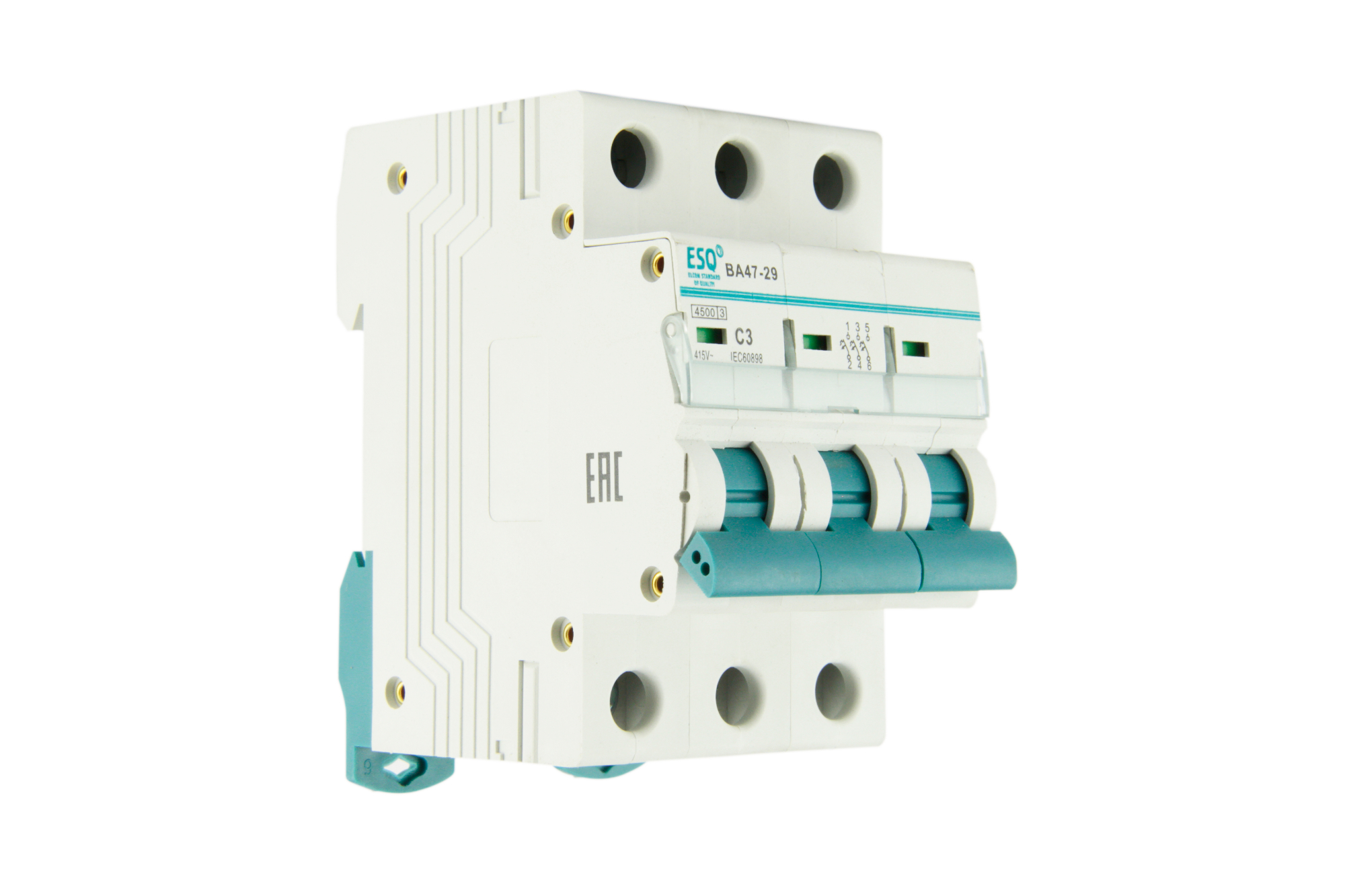 Выключатель автоматический ВА 47-29_3 полюса 40А ток к.з.4.5кА хар-ка С