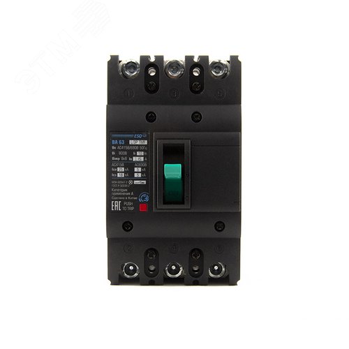 Выключатель автоматический ВА 63L 3P TMF 50А 25кА 415 АС - фото 2