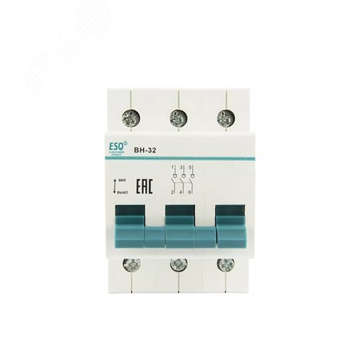 Выключатель нагрузки ВН 32_3 полюса 63А - фото 2