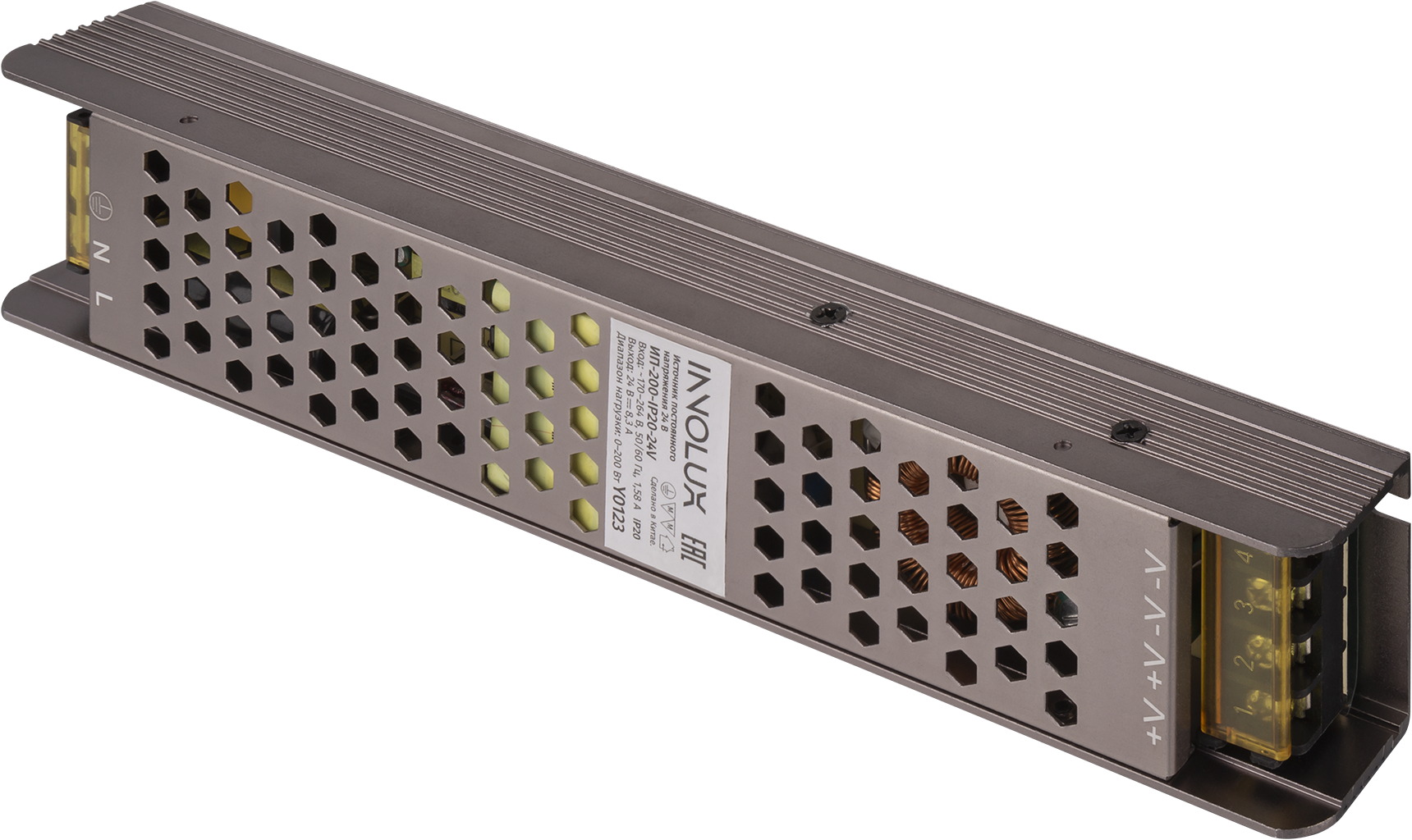 Драйвер светодиодный LED ИП-200-IP20-24V