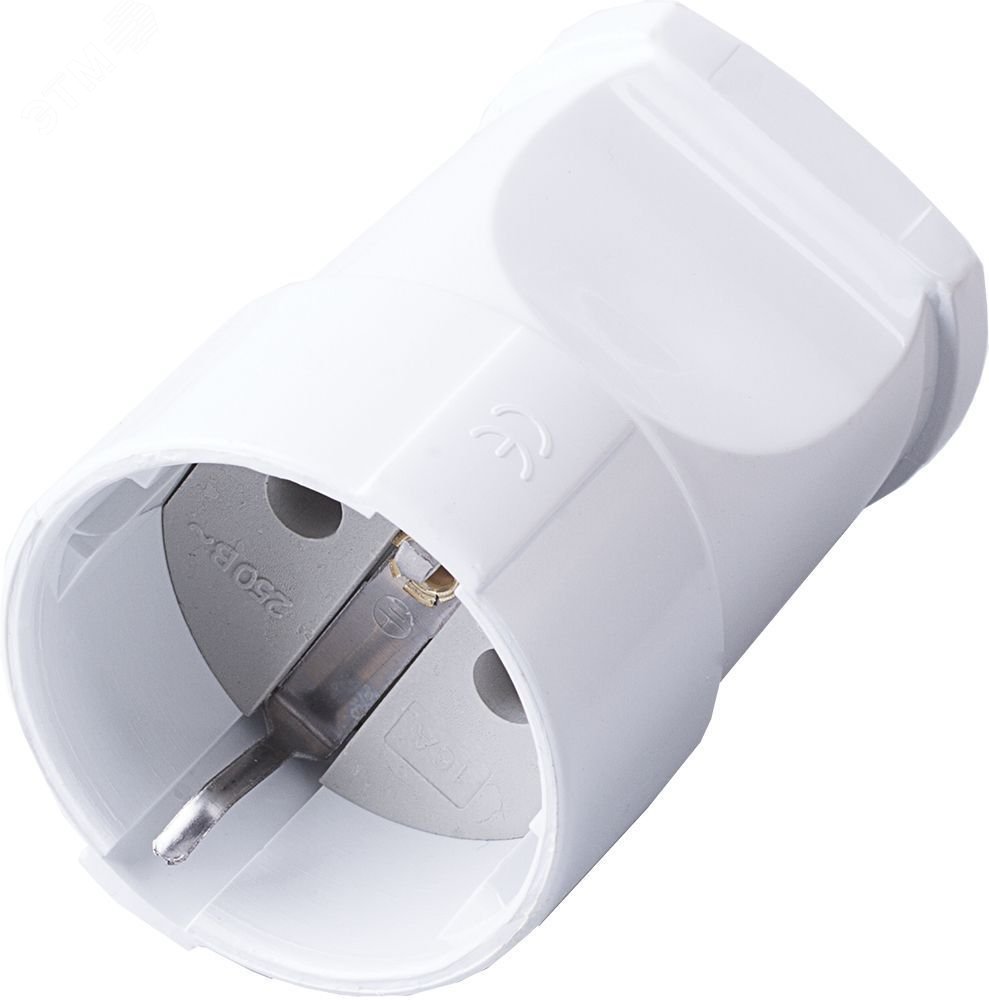 Изображение товара Розетка переносная 1-местная с/з белый (шт)