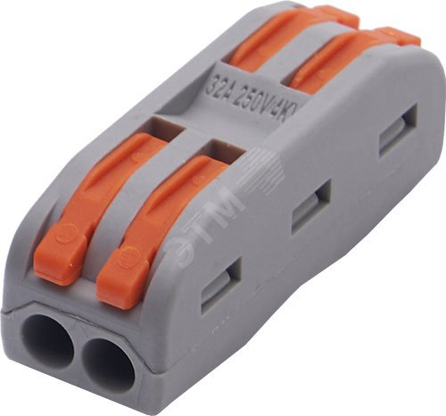 Изображение товара Клемма монтажная для фазных проводников, 2 контактные группы, (шт)