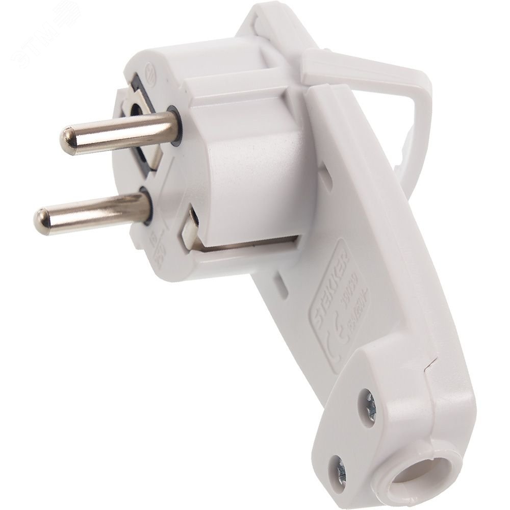 Изображение товара Вилка угловая плоская с кольцом с/з, белый (шт)