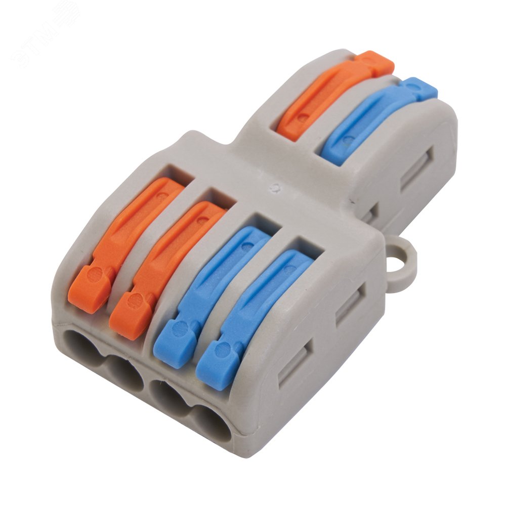 Изображение товара Клеммы строительно-монтажные LD222-424, двухсторонние, 6 вводов, IP20, 400В