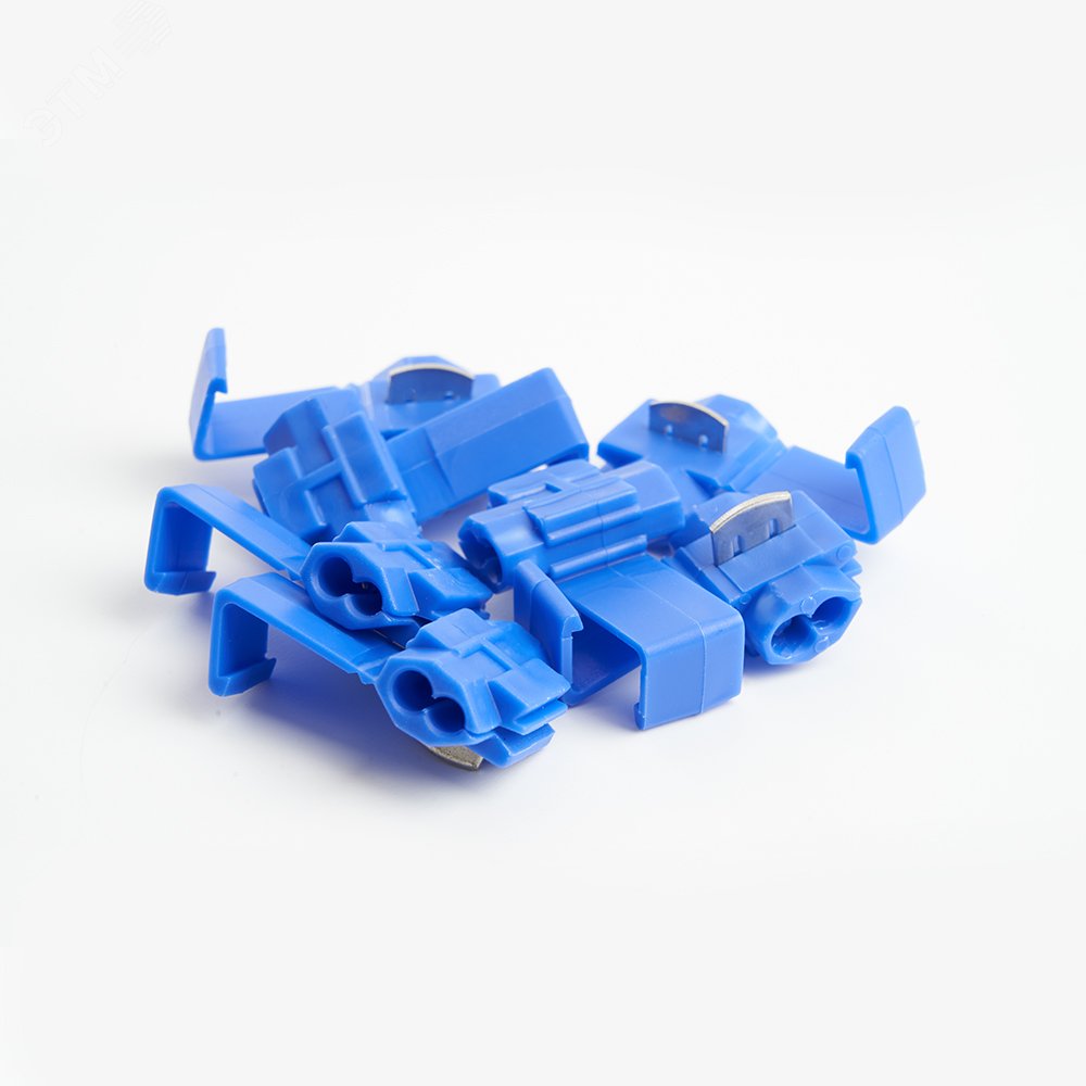 Зажим прокалывающий ответвительный ЗПО-2 - 2,5 мм, синий (DIY упаковка 10 шт) LD502-25 STEKKER - превью 3