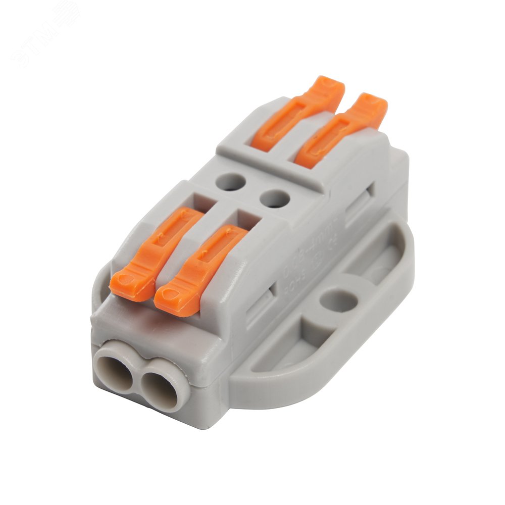 Изображение товара Клемма монтажная для фазных проводников 2 контактные группы LD222-429