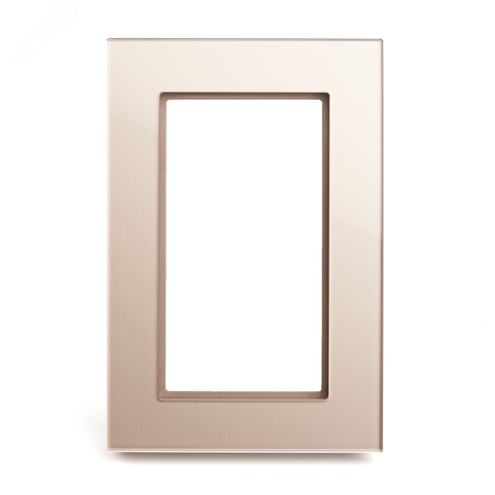 Изображение товара Рамка 2-местная без перемычки серия Катрин шампань Stekker