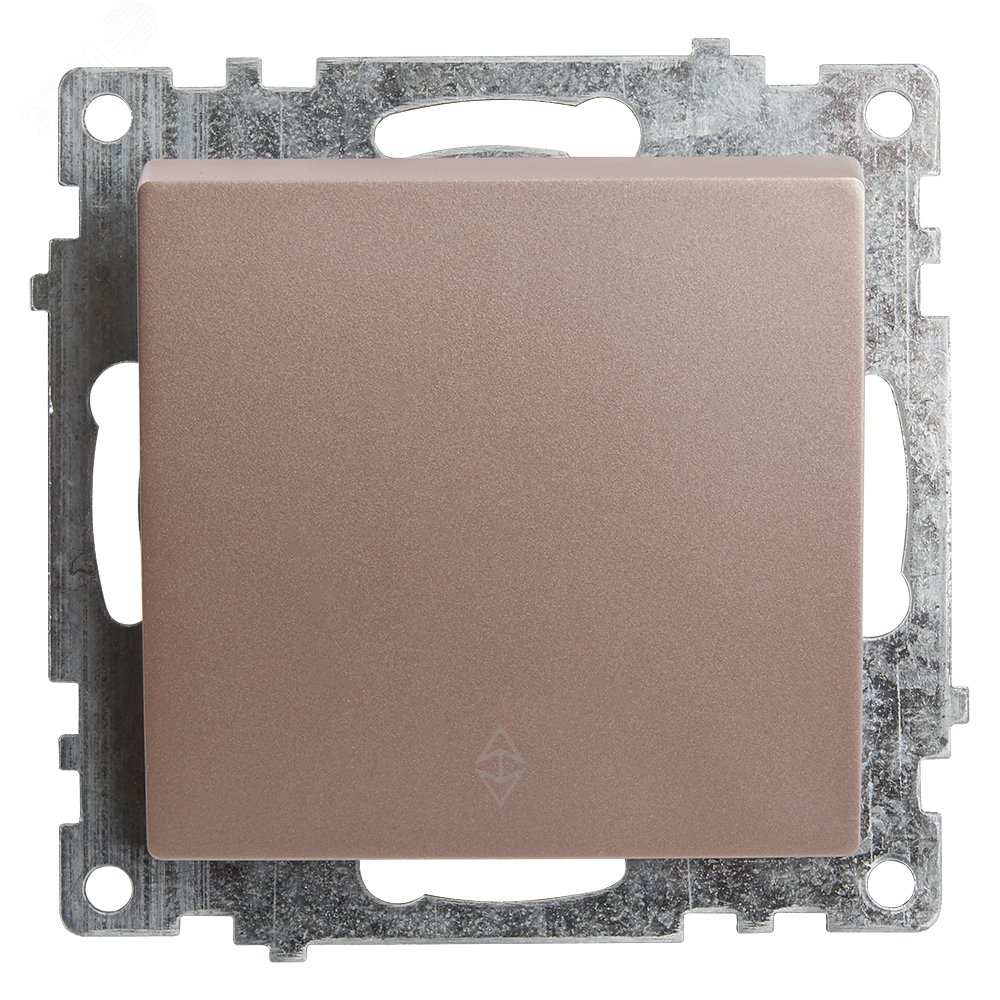 Изображение товара Переключатель 1-клавишный (механизм), 250В, 10A, серия Катрин, шампань (шт)