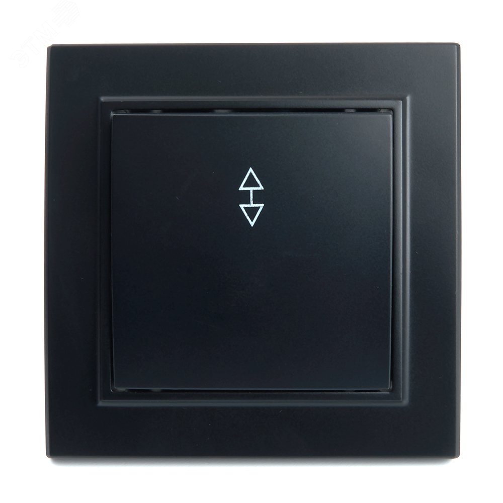 Изображение товара Переключатель одноклавишный, 250В, 10А, серия Эрна, черный, Stekker (шт)