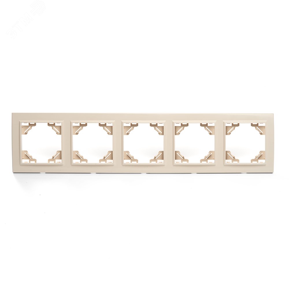 Изображение товара Рамка пятиместная горизонтальная Эрна STEKKER слоновая кость