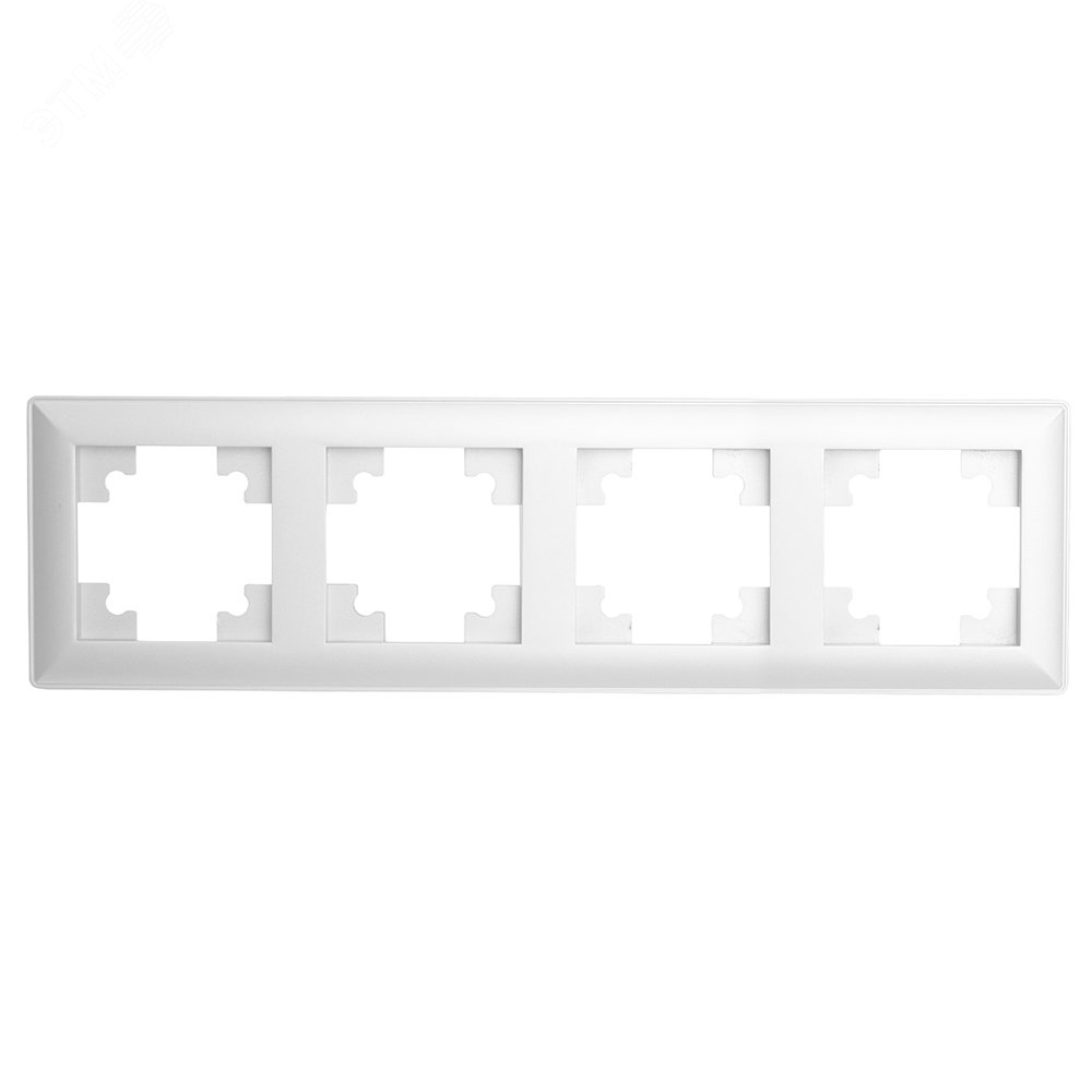 Изображение товара Рамка четырехместная пластик Катрин белая STEKKER PFR00-7004-01