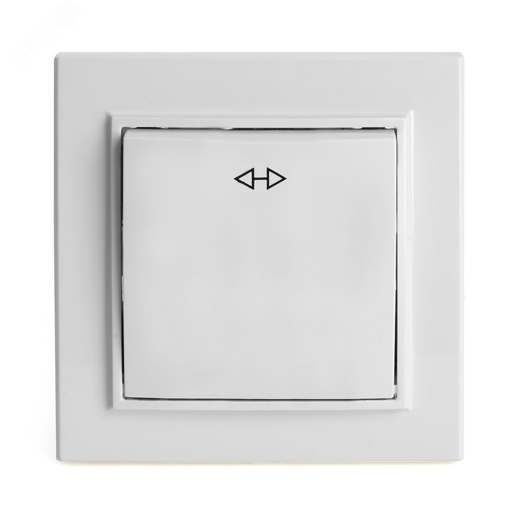 Изображение товара Переключатель одноклавишный перекрестный, Эрна, белый, Stekker (шт)