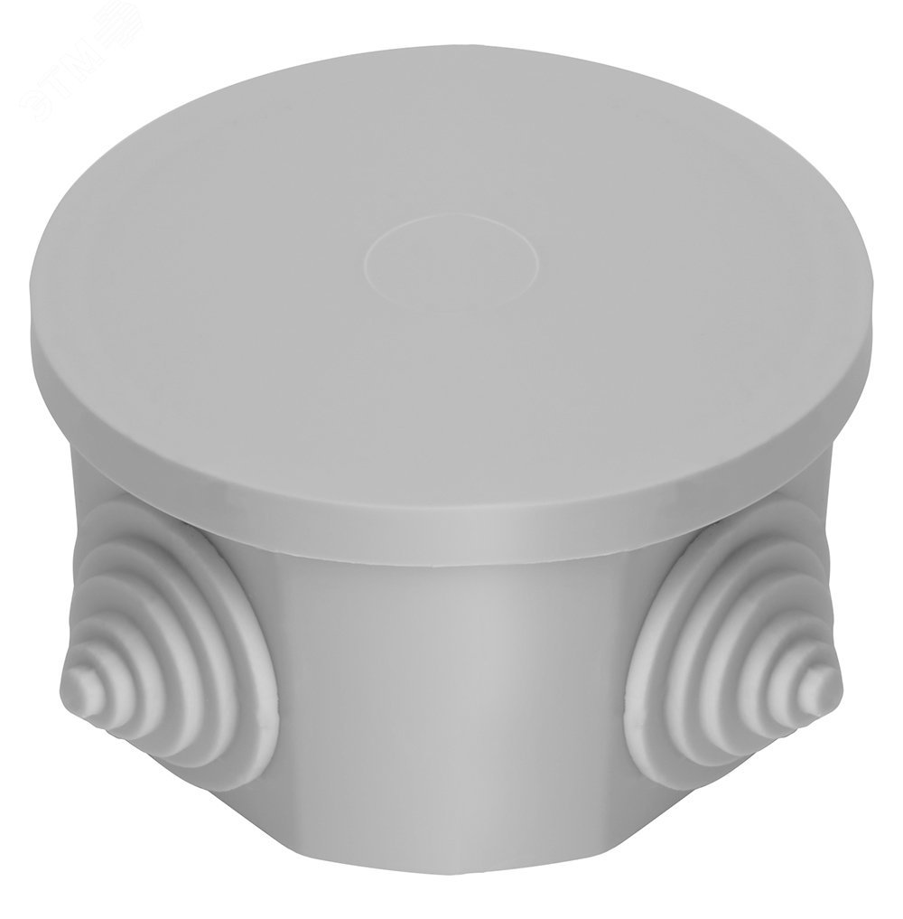 Изображение товара Коробка разветвительная 75*75*40мм, 4 ввода, IP44, светло-серая, EBX20-34-44 (GE41237) (шт)