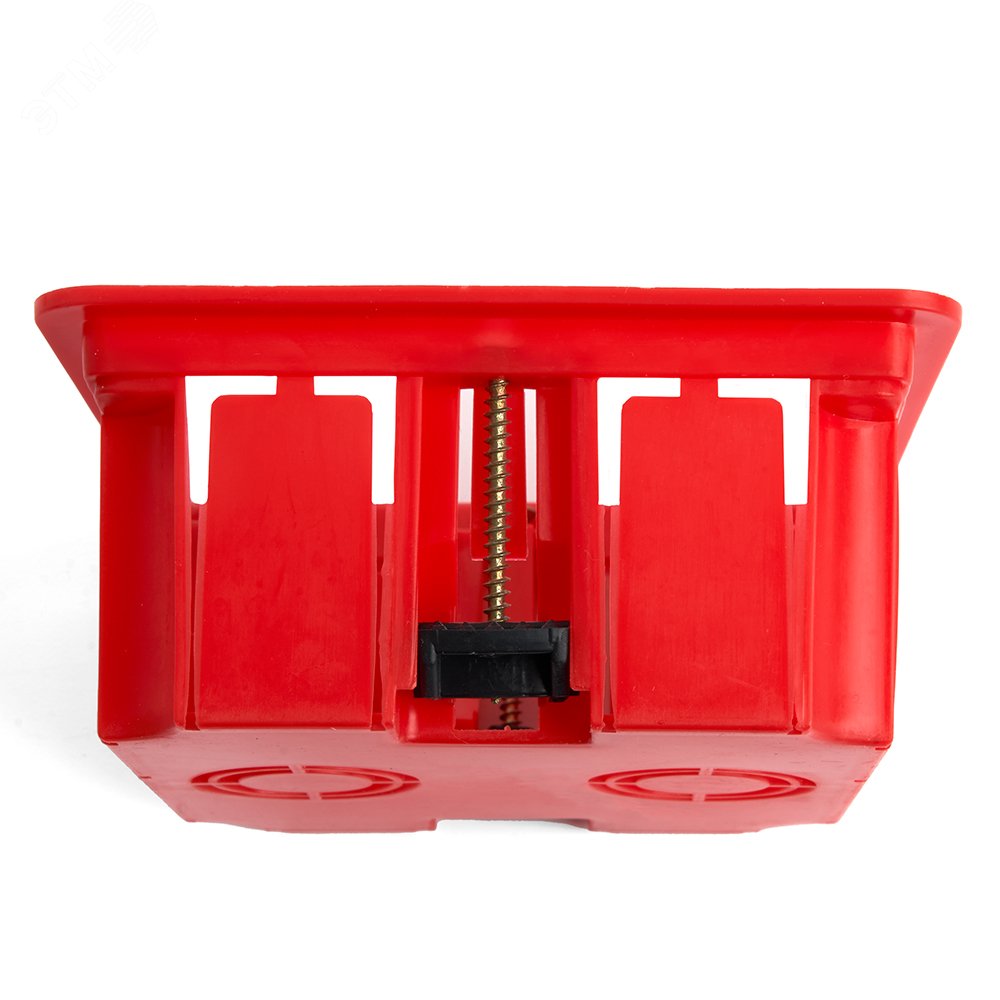 EBX30-02-1-20-92 Коробка монтажная для полых стен, с пластиковыми зажимами, с крышкой, 92*92*45мм, IP20, красный (GE41022) EBX30-02-1-20-92 49007 STEKKER - превью 5