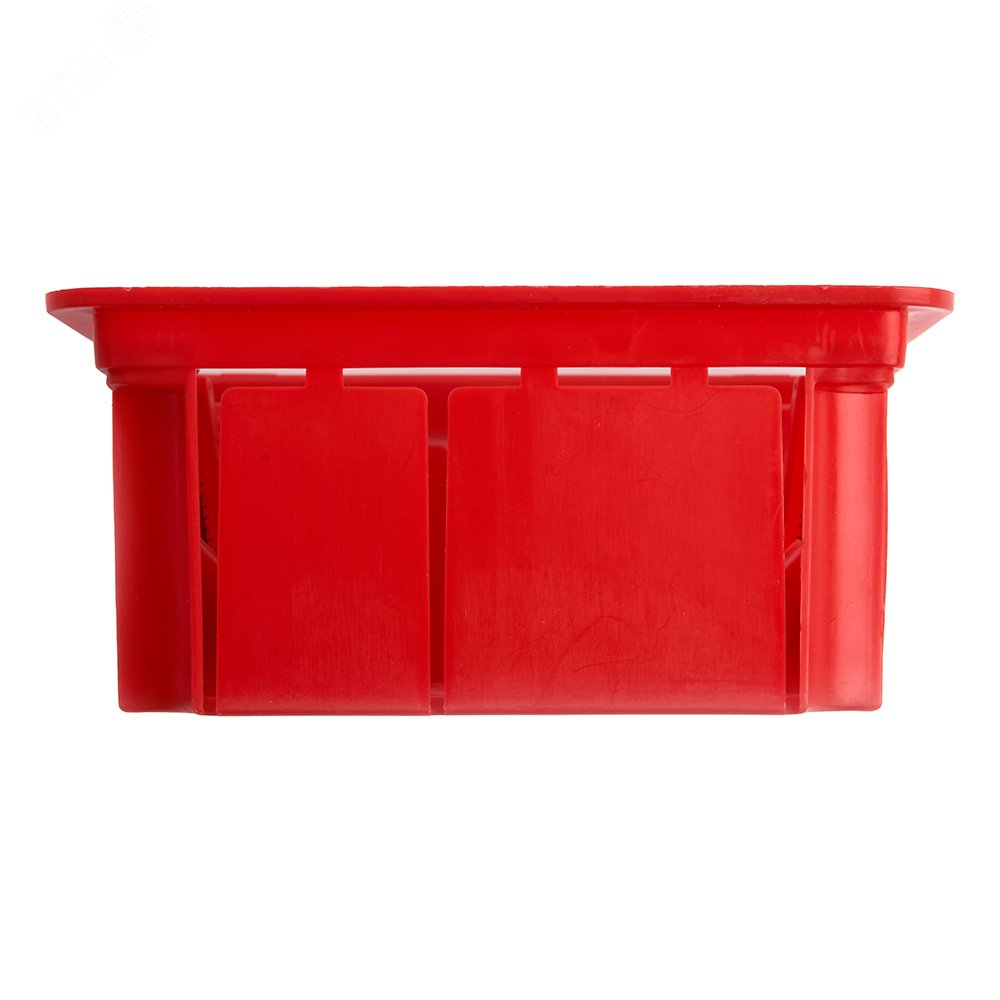 EBX30-02-1-20-92 Коробка монтажная для полых стен, с пластиковыми зажимами, с крышкой, 92*92*45мм, IP20, красный (GE41022) EBX30-02-1-20-92 49007 STEKKER - превью 6