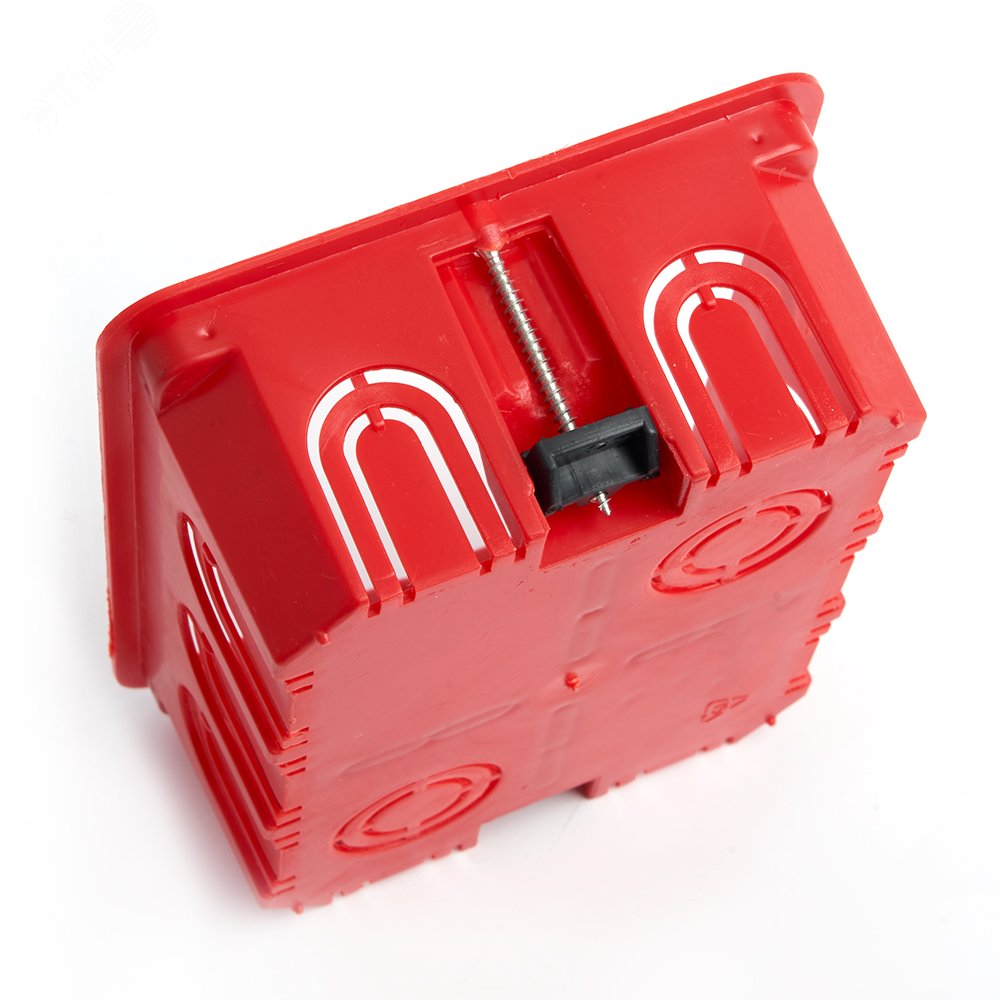 EBX30-02-1-20-120 Коробка монтажная для полых стен, с пластиковыми зажимами, с крышкой, 120*92*45мм, IP20, красный (GE41028) EBX30-02-1-20-120 49008 STEKKER - превью 3