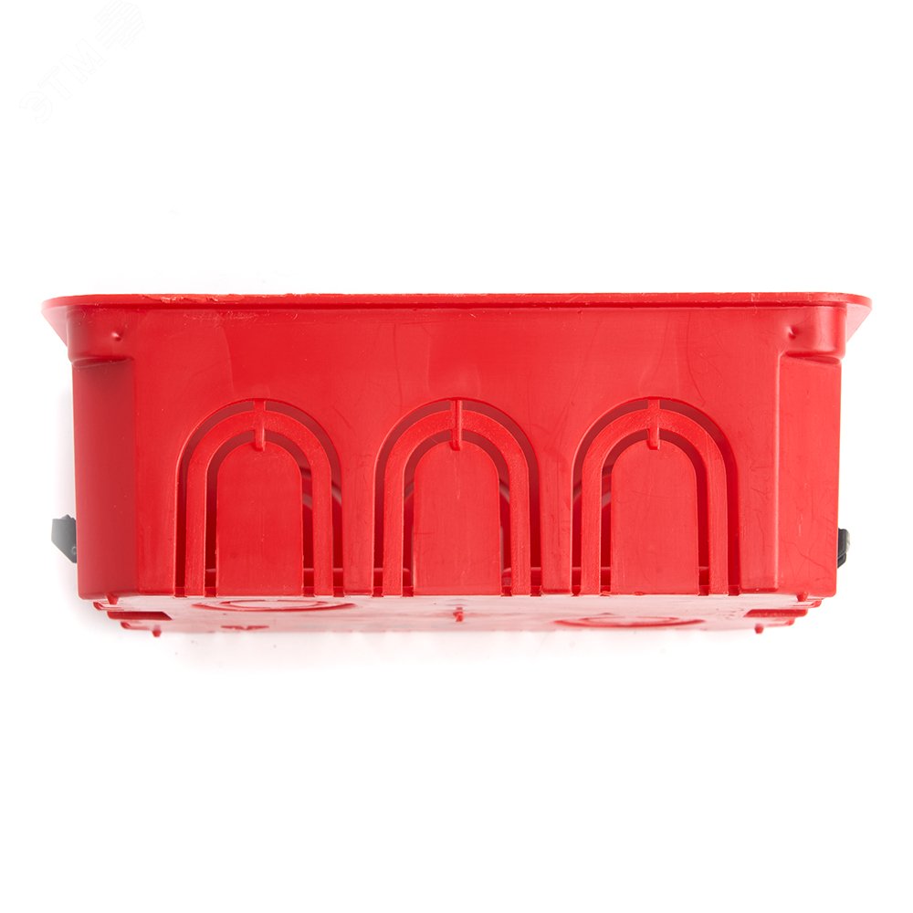 EBX30-02-1-20-120 Коробка монтажная для полых стен, с пластиковыми зажимами, с крышкой, 120*92*45мм, IP20, красный (GE41028) EBX30-02-1-20-120 49008 STEKKER - превью 4