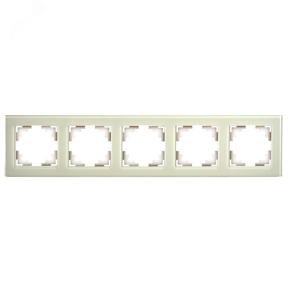 Изображение товара Рамка пятиместная стекло серия Катрин от STEKKER дымчатый