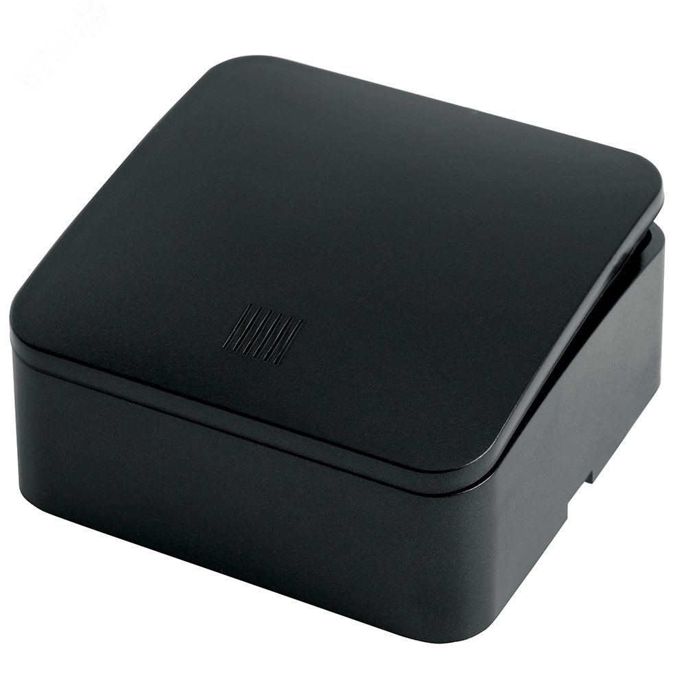 Изображение товара Выключатель одноклавишный с индикатором серия София черный STEKKER 250V 10A