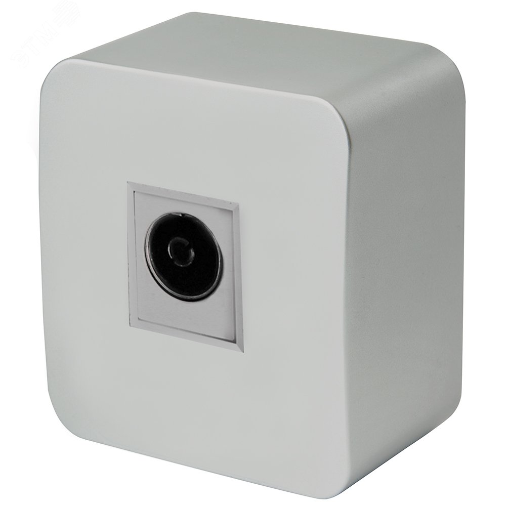 Изображение товара Розетка телевизионная 75 Ом серия София STEKKER серебро монтаж открытый