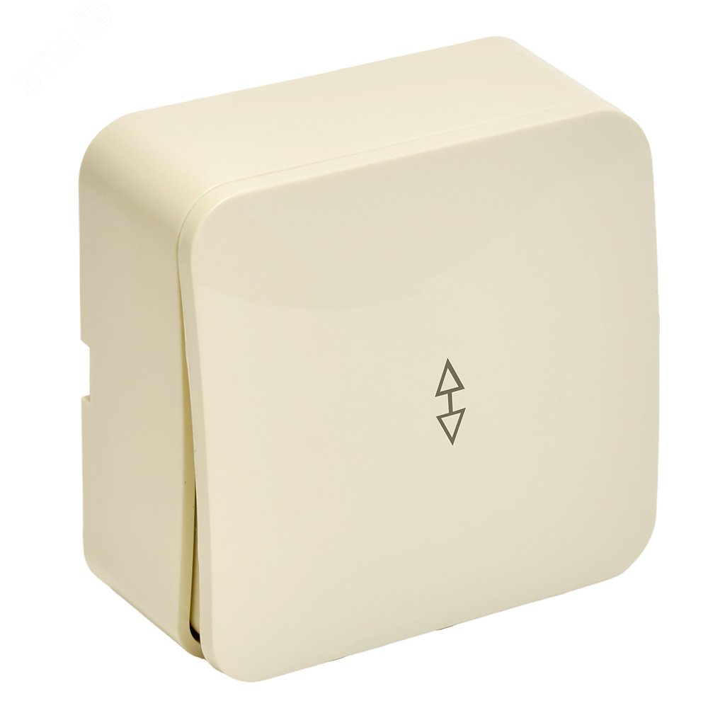 Изображение товара Переключатель 1-клавишный 250В 10А серия София слоновая ксоть STEKKER (шт)