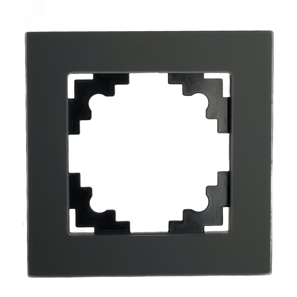 Рамка 1-местная, стекло, серия Катрин, GFR00-7001-05, черный GFR00-7001-05 49178 STEKKER - превью