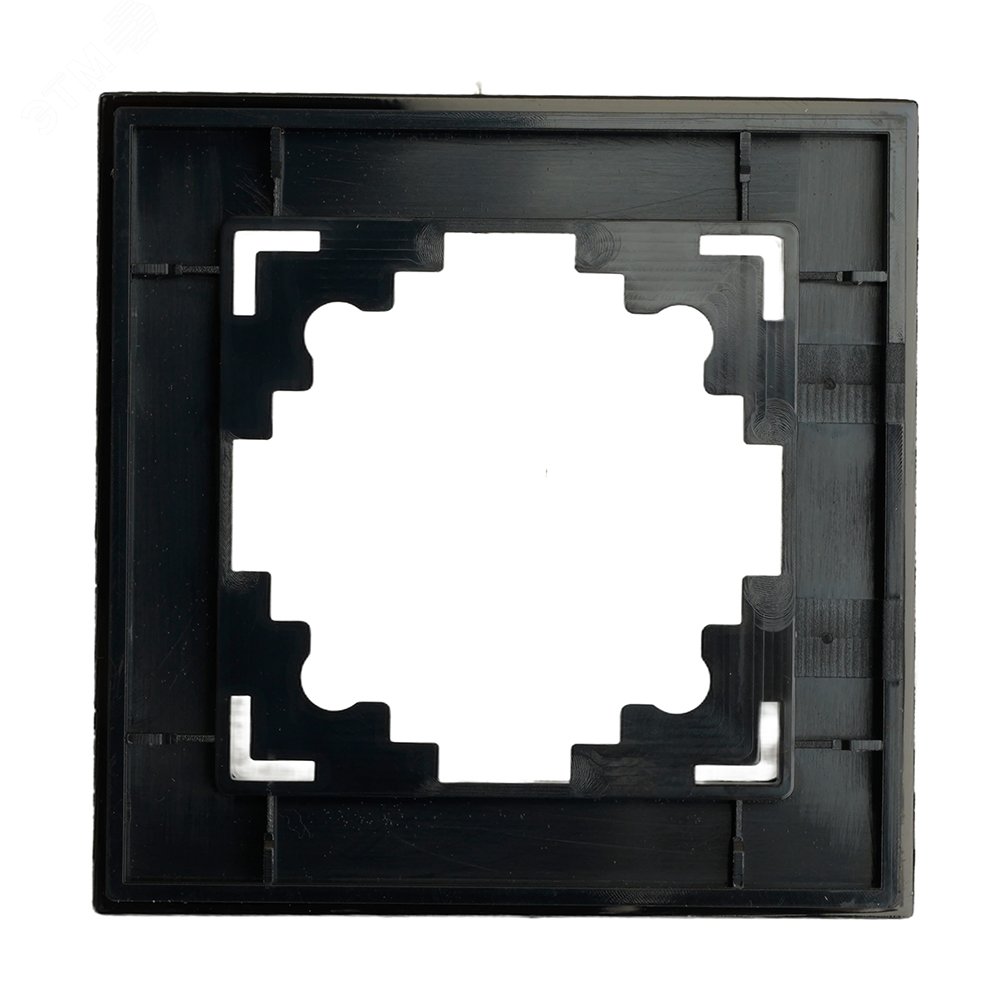 Рамка 1-местная, стекло, серия Катрин, GFR00-7001-05, черный GFR00-7001-05 49178 STEKKER - превью 3