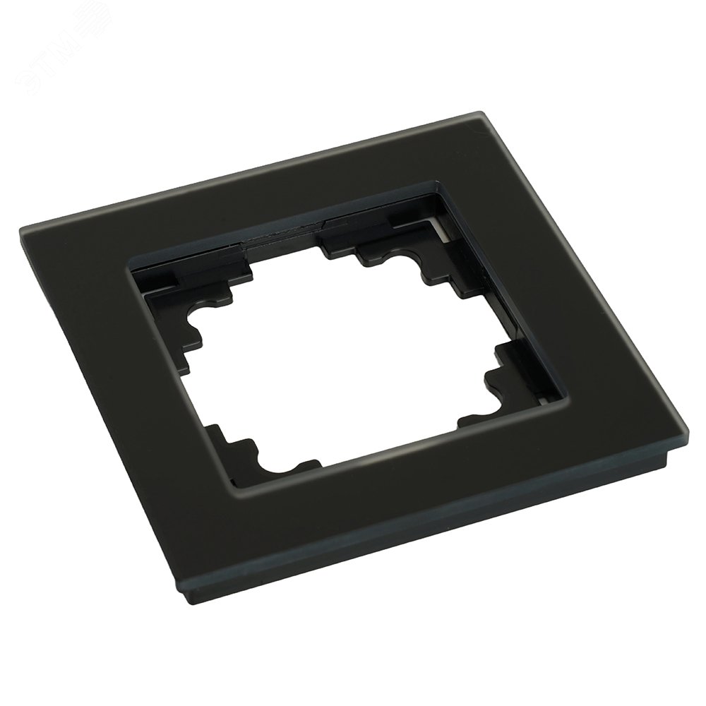 Рамка 1-местная, стекло, серия Катрин, GFR00-7001-05, черный GFR00-7001-05 49178 STEKKER - превью 4