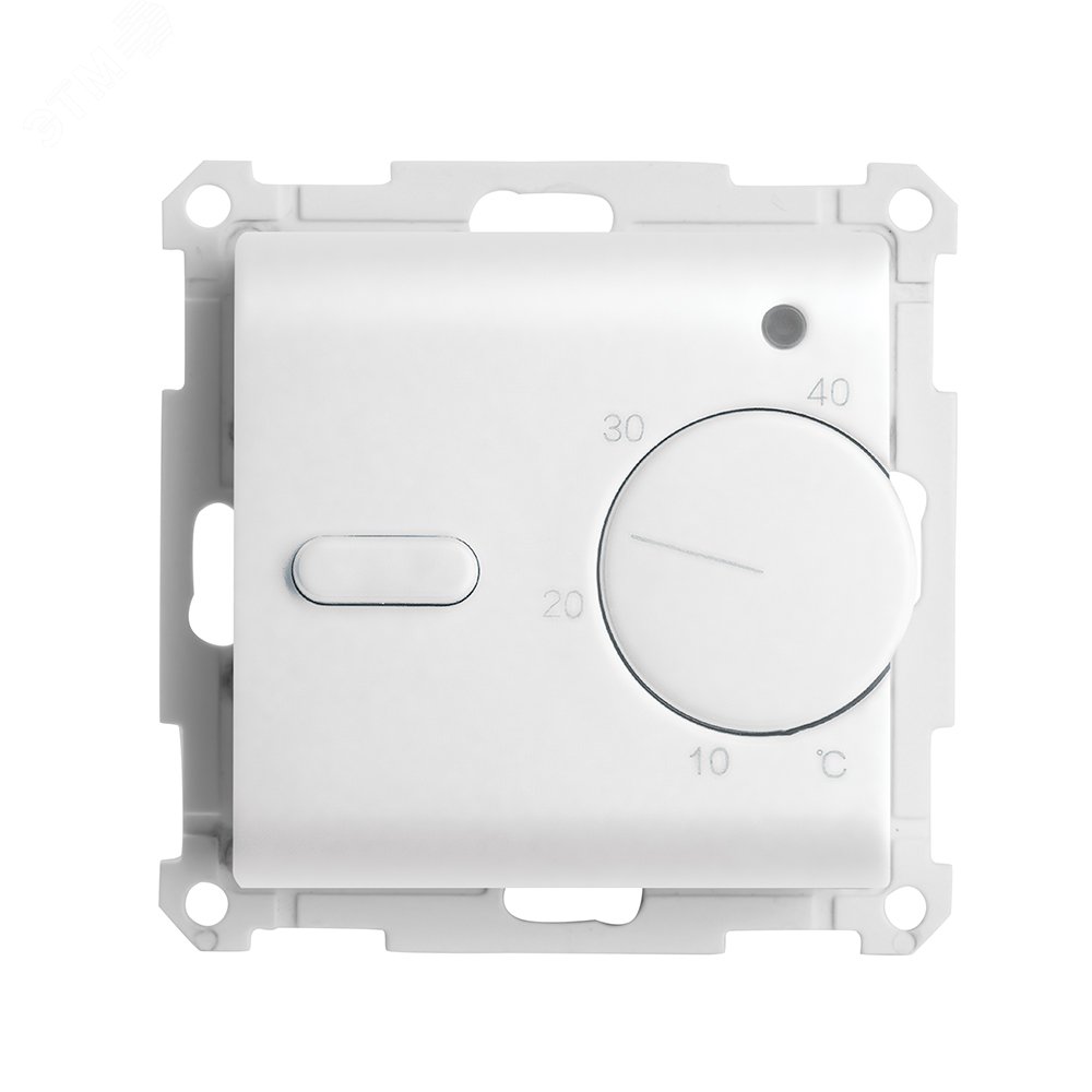 Изображение товара Терморегулятор механический для теплого пола (механизм) 250В 3500Вт серия Катрин белый STEKKER (шт)