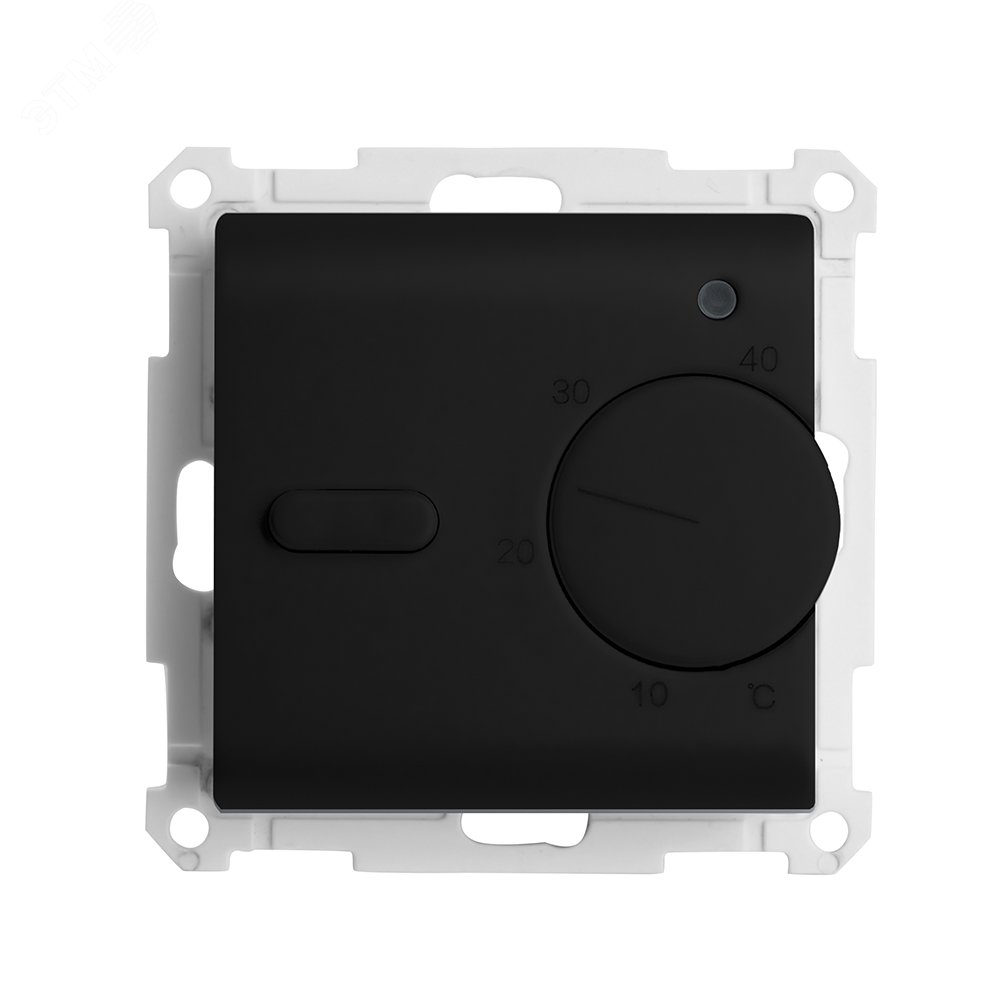 Изображение товара Терморегулятор механический для теплого пола серия Катрин 250В 3500Вт черный STEKKER