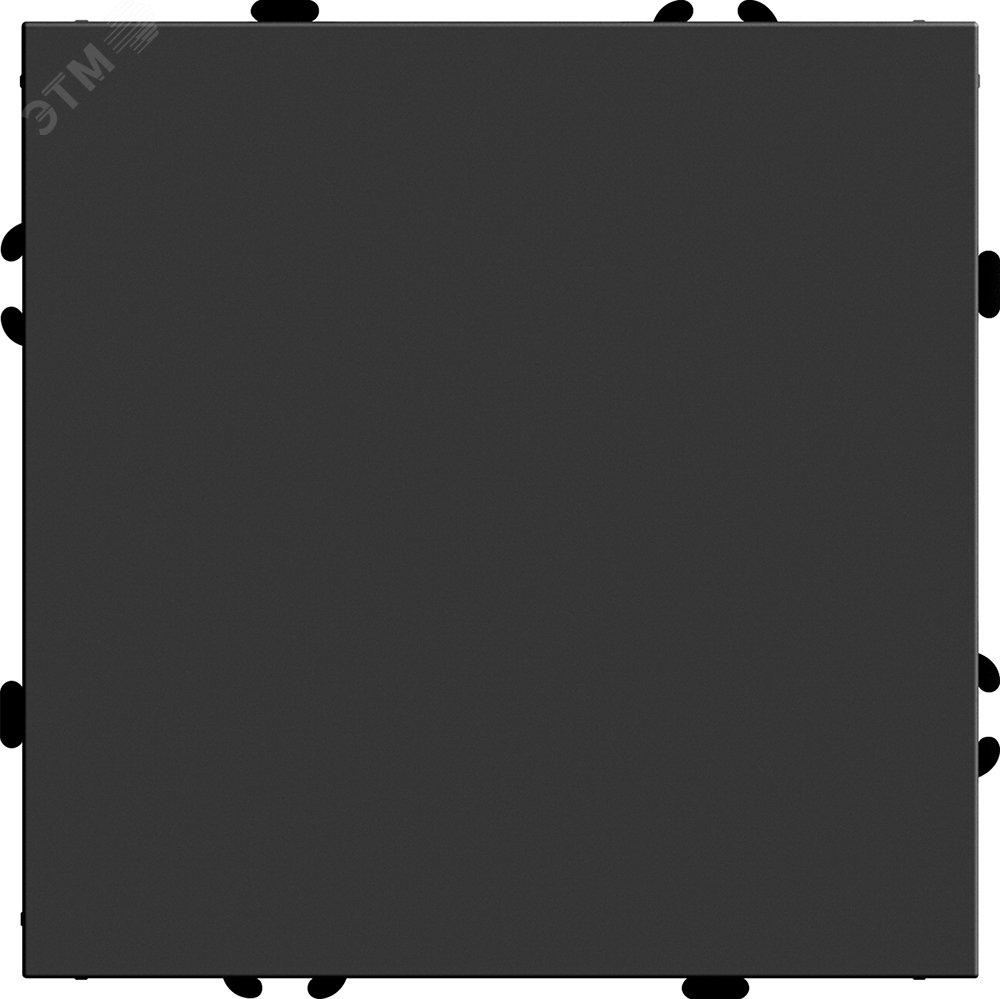 Изображение товара Выключатель 1-клавишный серия Эмили 250В 10А черный soft touch