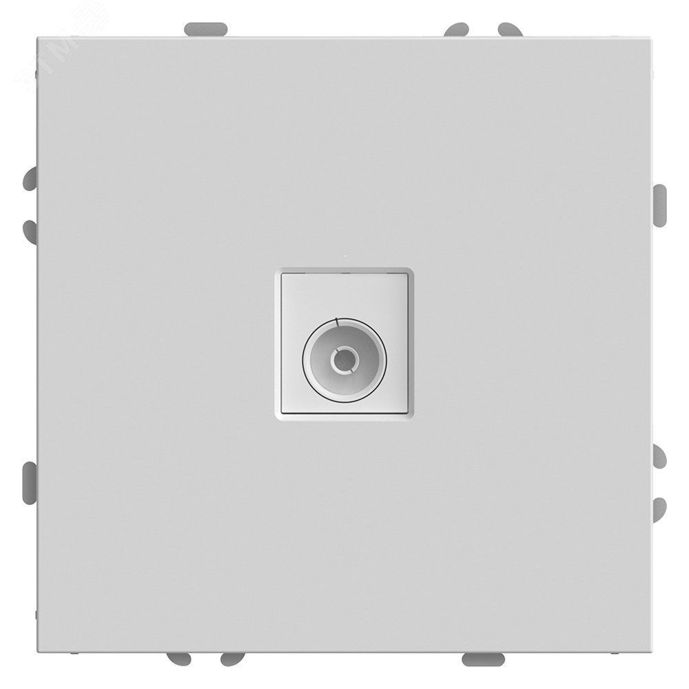 Изображение товара Розетка телевизионная 1-местная серия Эмили с механизмом и покрытием soft touch