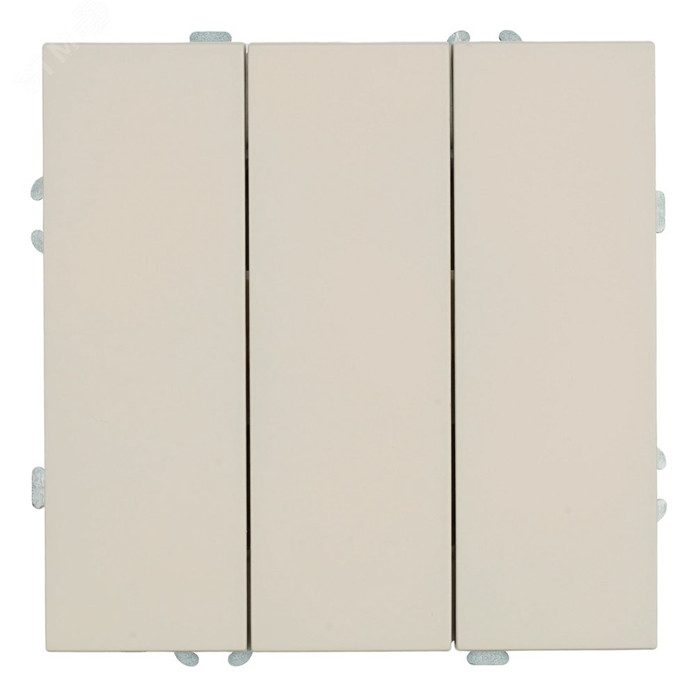 Изображение товара Выключатель 3-клавишный механический серия Эмили 250В 10А STEKKER