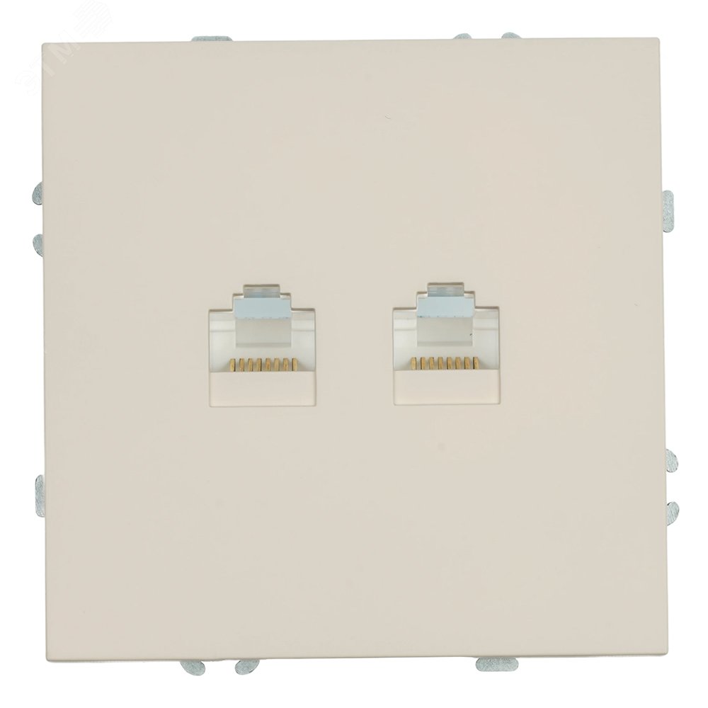 Изображение товара Розетка компьютерная 2-местная RJ-45 механизм серия Эмили STEKKER
