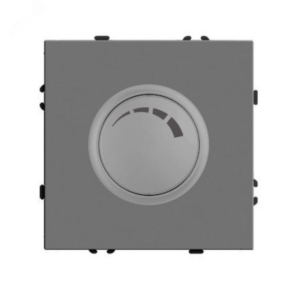 Изображение товара Выключатель диммирующий STEKKER RSW10-5106-10 серия Эмили платиново-серый мягкое управление