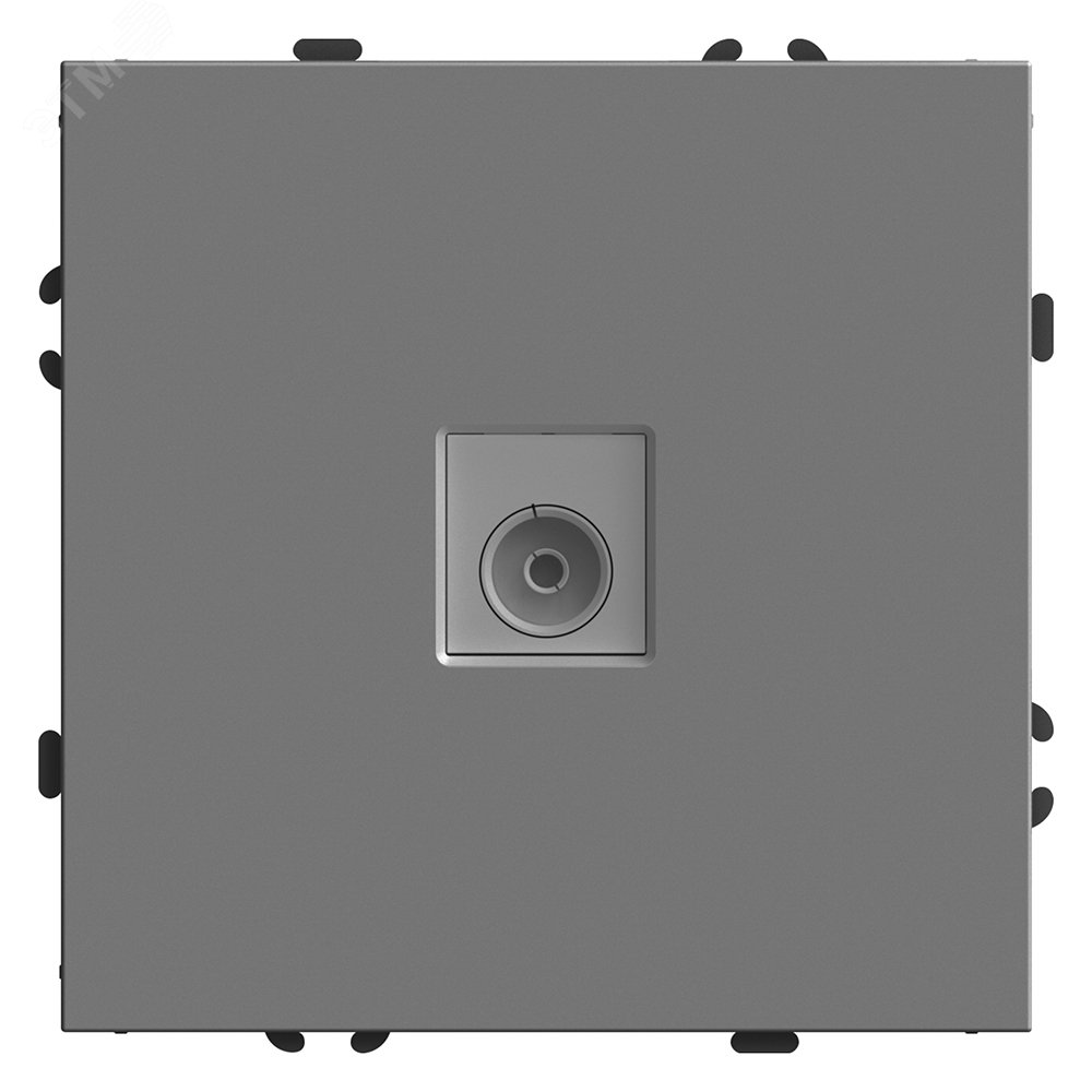 Изображение товара Розетка телевизионная 1-местная серия Эмили от STEKKER платиново-серая