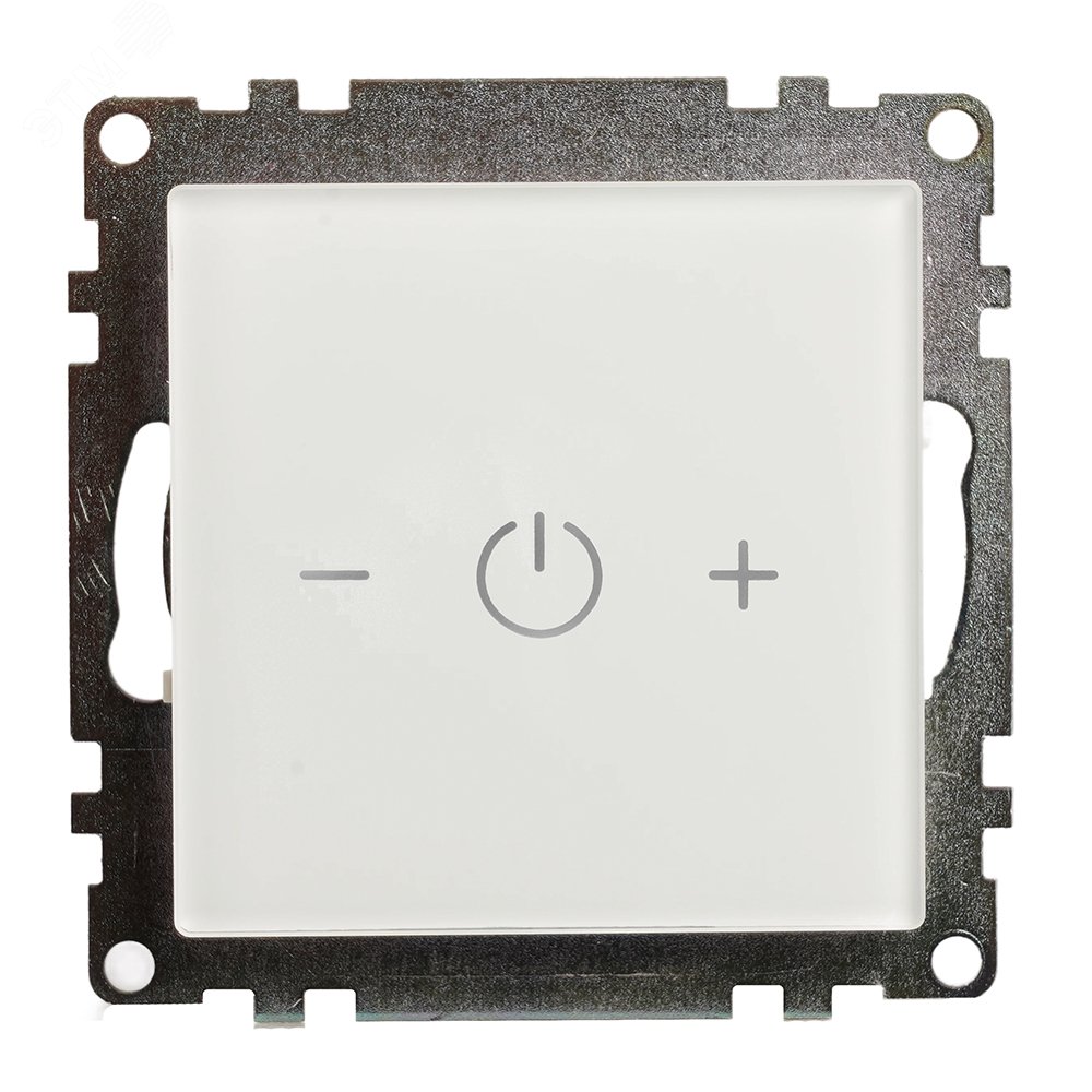 Изображение товара Выключатель диммирующий сенсорный 150W 230V серия Катрин GLS00-7206-01 белый STEKKER