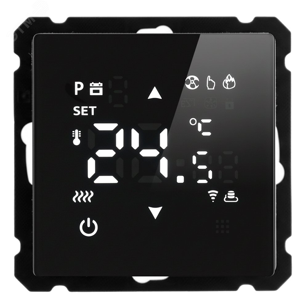 Изображение товара Терморегулятор Wi-Fi серия Катрин 250В 3500Вт черный
