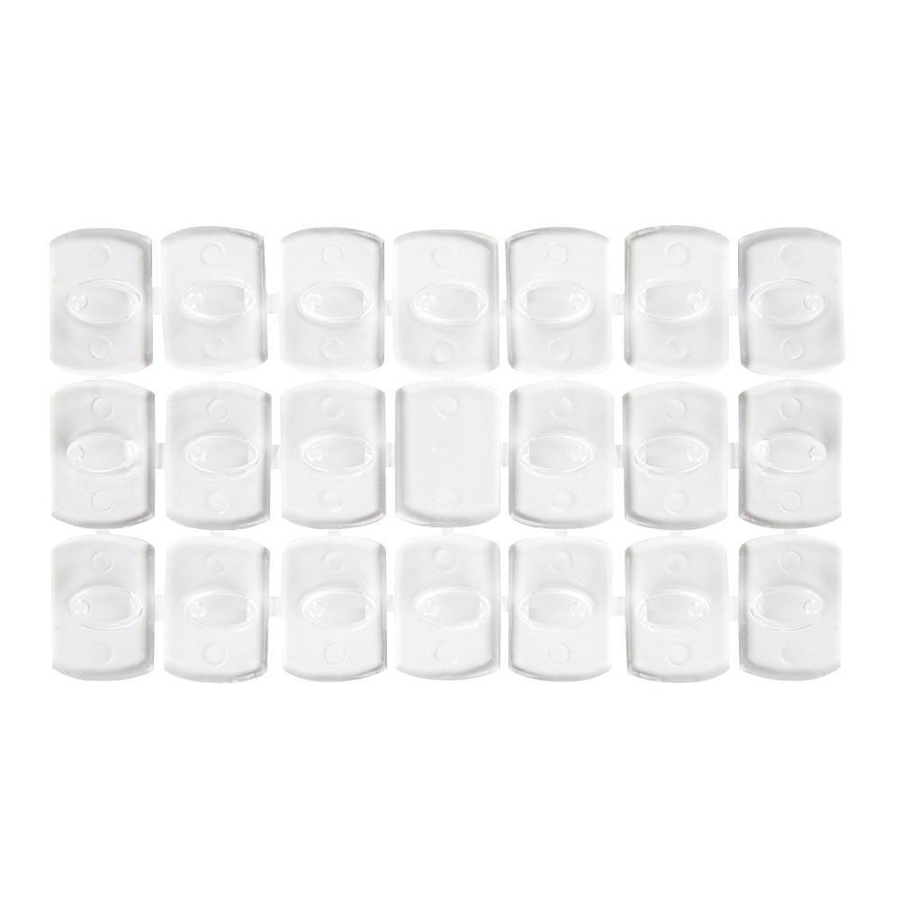 Крючок для крепежа провода на клейкой основе 18x14мм (упаковка 20 шт)