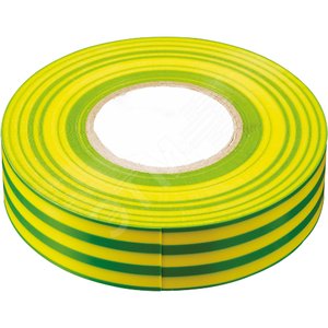 Изолента ПВХ 0,13х15 мм. 10м. желто-зеленая