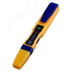 Изображение товара Тестер напряжения бесконтактный до 1000V, желтый, (шт)