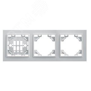 Изображение товара Рамка трехместная горизонтальная, Эрна, белый, (шт)