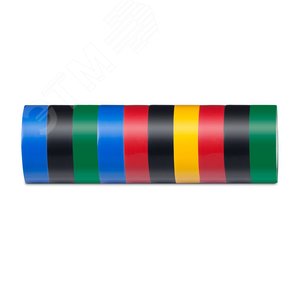 Изолента ПВХ 0,13х15мм 10м разноцветная (комплект 10шт) Stekker