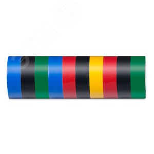 Изображение товара Изолента ПВХ 0,13х19мм 10м разноцветная (комплект 10шт) Stekker (упак)