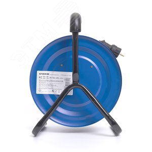 Удлинитель на катушке металл 4 гнезда с/з 3*2,5, 50м ,серия Professional, синий, PRF01-41-50 STEKKER - 3
