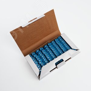 Изображение товара Зажим наборный изолированный (винтовой) ЗНИ - 10,0, JXB 10, синий (шт)