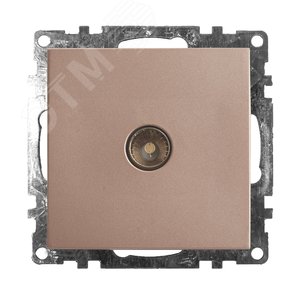 Изображение товара Розетка телевизионная 1-местная (механизм), 75 Ом, 5-862МГц, Катрин, шампань (шт)